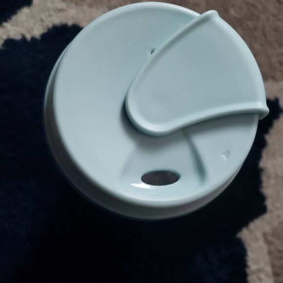 Starbucks Tumbler 12 oz Blue Santa Globe Water Ball Cup - Picture 4 of 5